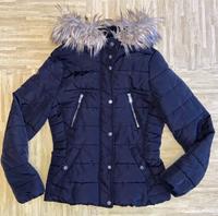 H&M Herbst-/Winterjacke 36 schwarz m. Kunstfell, Kapuze, Reissver Sachsen - Riesa Vorschau