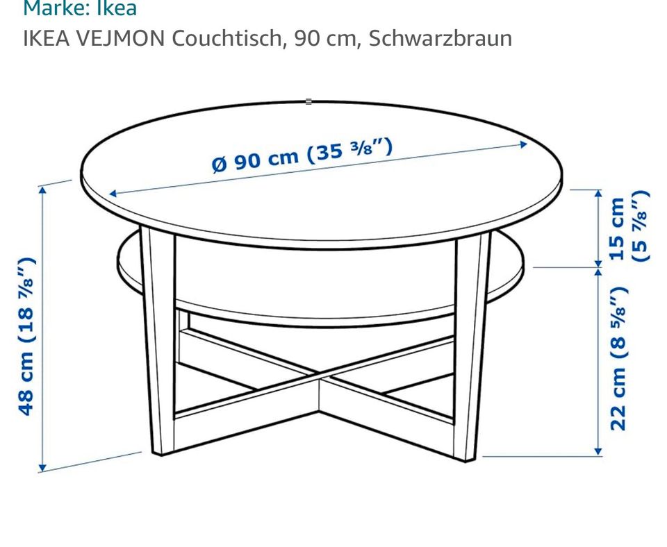 Couchtisch Ikea schwarz in Wuppertal