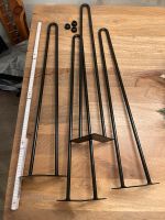 4x Haarnadeltischbeine 72cm zweistrebig stahl schwarz Düsseldorf - Lichtenbroich Vorschau