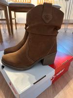 Rieker NEU Stiefeletten Stiefel Cowboy Absatz warm braun Gr. 38 Hessen - Echzell  Vorschau