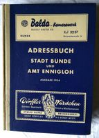 Adressbuch Stadt Bünde und Amt Ennigloh Ausgabe 1954 Nordrhein-Westfalen - Kleve Vorschau