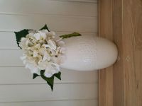 NEU!♥️♥️schöne Vase Anneli Porzella 23 cm weiß mit Blumen Muster Baden-Württemberg - Ravensburg Vorschau