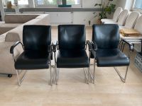 Stühle Leder schwarz Bürostuhl Esszimmerstuhl Düsseldorf - Benrath Vorschau