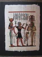 handbemaltes Papyrus - Pharao - Souvenir aus Ägypten Sachsen - Treuen Vorschau