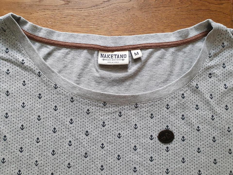☆Neuwertig☆ Naketano Damen Shirt maritim M grau mit Ankern in Friedrichshafen