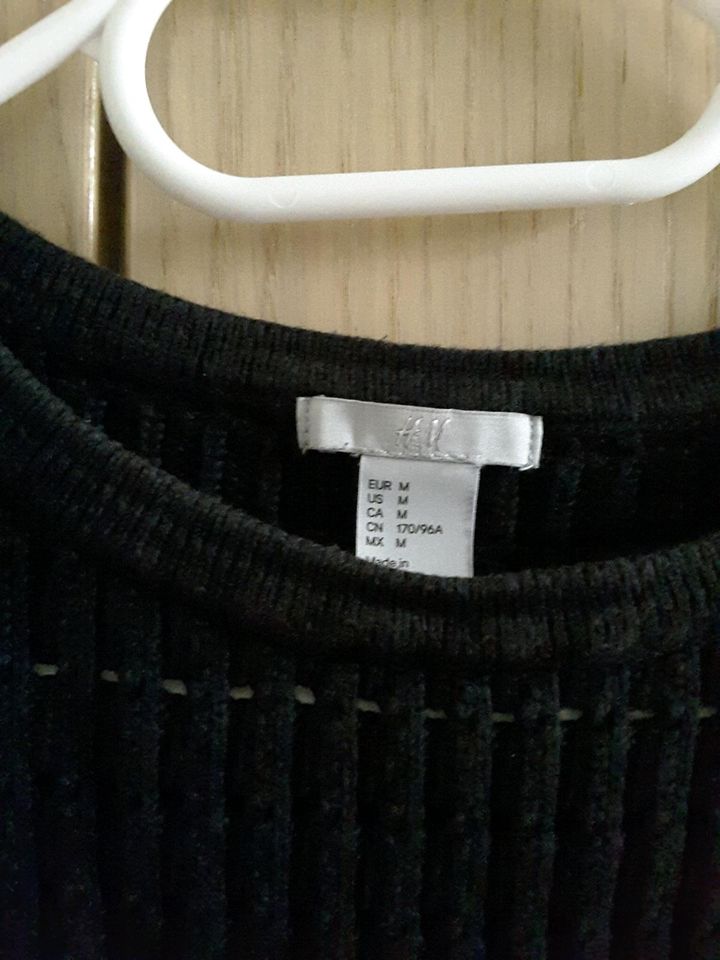 Pullover Damen schwarz 3/4 Arm Gr. M von H & M in Niedernhausen