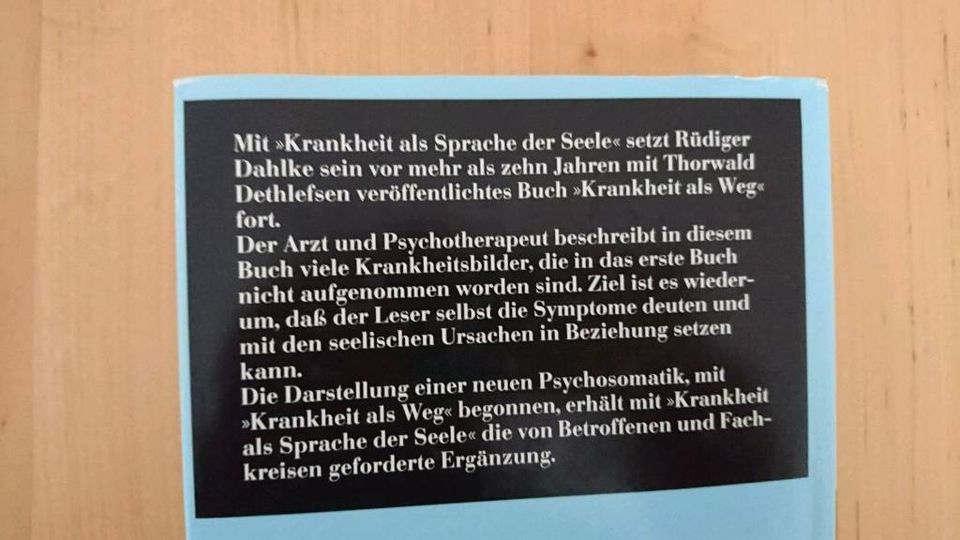 KRANKHEIT ALS SPRACHE DER SEELE Rüdiger Dahlke Be-Deutung und Cha in Passau