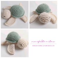 Schildkröte | Amigurumi | gehäkelt | 100 Farben | Meeresbewohner Baden-Württemberg - Krautheim Vorschau