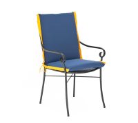 Toscana Niedriglehner Auflage Blau gelb Garten UVP 29,95 € - 3518 Nordrhein-Westfalen - Bad Driburg Vorschau