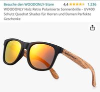 Woodonly Sonnenbrille Holz UV 400 NEU Brandenburg - Werder (Havel) Vorschau