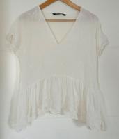 Zara bluse Kurzarmbluse Stickerei Gr M neu Niedersachsen - Osnabrück Vorschau