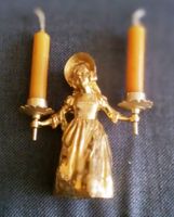 Vintage Mädchen mit zwei Kerzenhalter und Kerzen / Messing Nordrhein-Westfalen - Nörvenich Vorschau