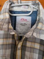 S.Oliver kurzarm Karohemd, slim fit,Gr.M grau-gelb Bayern - Hemau Vorschau
