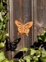 Schmetterling Beetstecker Dekostab Gartendeko Rostdeko Frühling Bayern - Massing Vorschau