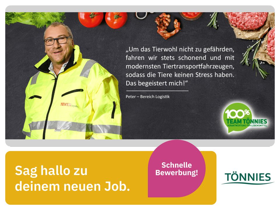 Ausbildung zum Berufskraftfahrer (m/w/d) (Tönnies Holding) Fahrer Kraftfahrer Chauffeur  Kurierfahrer in Weißenfels