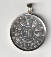 Silbermünze 50 Schilling 1964 Olympische Winterspiele Anhänger Hessen - Wiesbaden Vorschau