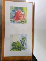 J.K.02,Aquarelle Blume Palme,Bild Nordrhein-Westfalen - Rees Vorschau