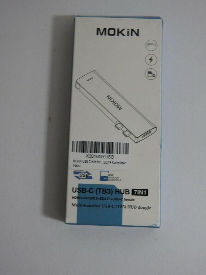 Mokin 7 in 1 USB C(TB3) Hub HDMI Adapter For MacBook Pro NEU in Bremen