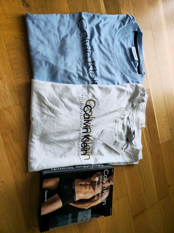 Calvin Klein 2x T-Shirt / 3x Boxershort NEU in Pocking