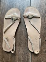 Sandale, Gr 40, beige Nordrhein-Westfalen - Nettetal Vorschau