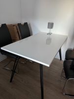 Tisch (Esstisch) in weiß mit schwarzen Metallfüßen Schleswig-Holstein - Flensburg Vorschau