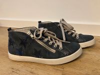 Kinderschuh Rieker Sneaker blau Sterne Glitzer wie neu Gr 34 Niedersachsen - Bremervörde Vorschau