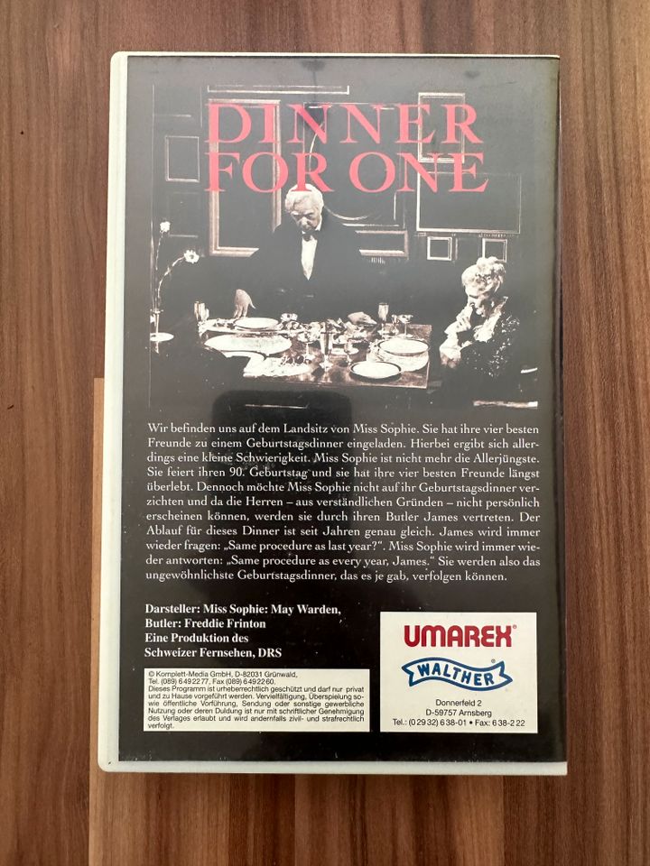 Dinner for One - Original VHS - Unbenutzt. in Rüsselsheim