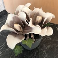 Magnolien Pflanzschale Anthrazit, Kunstblumen Sachsen-Anhalt - Oschersleben (Bode) Vorschau