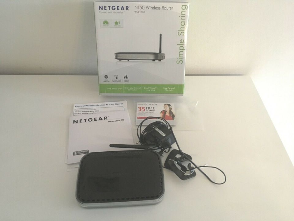 Netgear N150 Wireless Router in OVP - komplett mit Zubehör in Hessen -  Darmstadt | Netzwerk & Modem gebraucht kaufen | eBay Kleinanzeigen ist  jetzt Kleinanzeigen