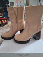 Halb Stiefel Gr.36 Beige Cappuccino von Deichman Thüringen - Jena Vorschau