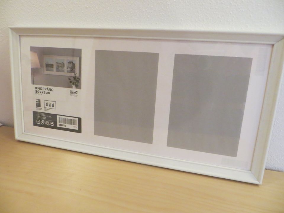 Bilderrahmen IKEA Knoppäng, 50 x 23 cm, weiß, sehr guter Zustand! in Winhöring