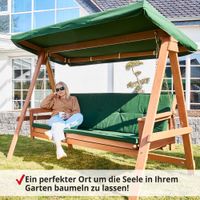 Hollywood Schaukel Bank Holz Garten Bett Relax Liege mit Sonnen Dach Himmel Neu Nordrhein-Westfalen - Greven Vorschau
