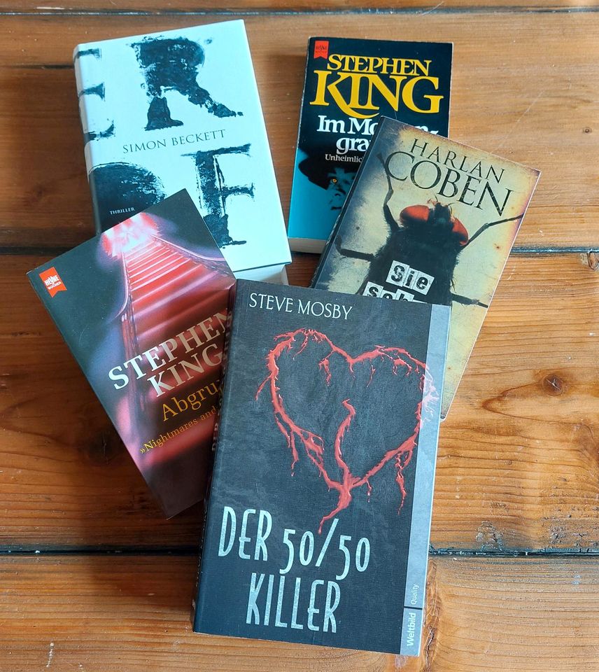 ❤️5tlg Bücher Set/Psycho Thriller/Bestseller/Horror/King in Padingbüttel