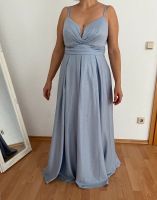 Abendkleid Maxikleid 42 blau hellblau schimmer peek&cloppenburg Hessen - Mücke Vorschau