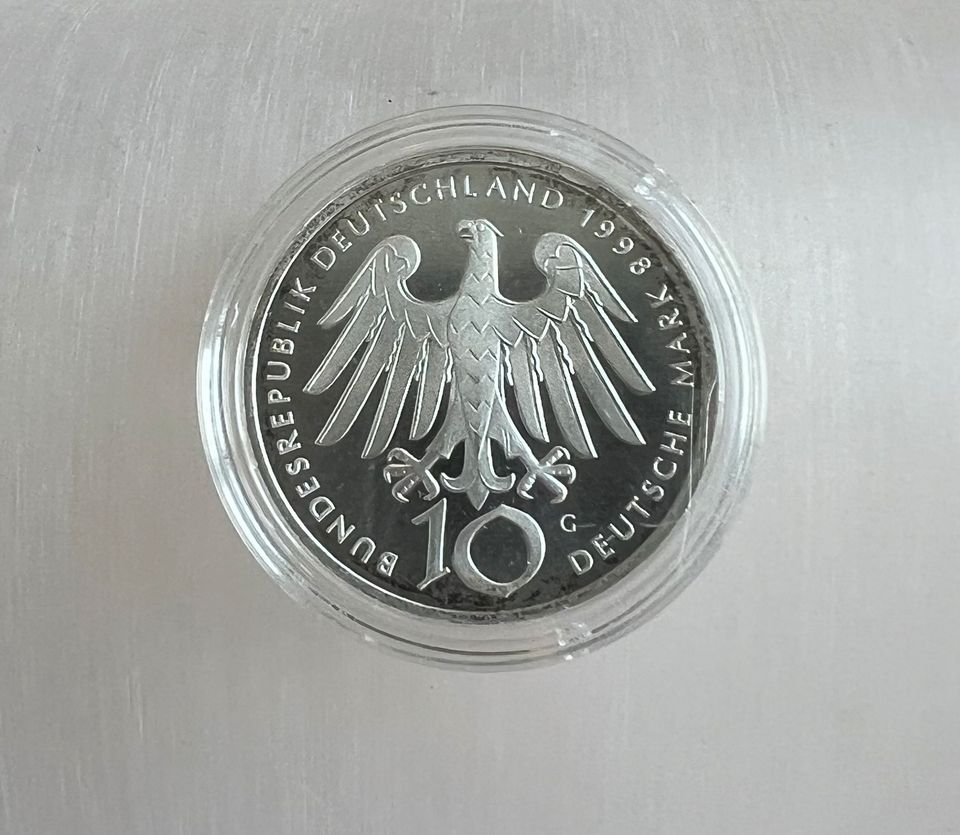 10 DM Sonderprägung Hildegard von Bingen 1998 G in Trusetal