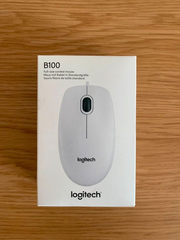 Logitech B100 Corded USB Mouse - White in Nürnberg (Mittelfr)