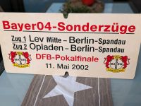 DFB Pokal Sonderzug Schild Bayer Leverkusen Sammlerauflösung Nordrhein-Westfalen - Wiehl Vorschau