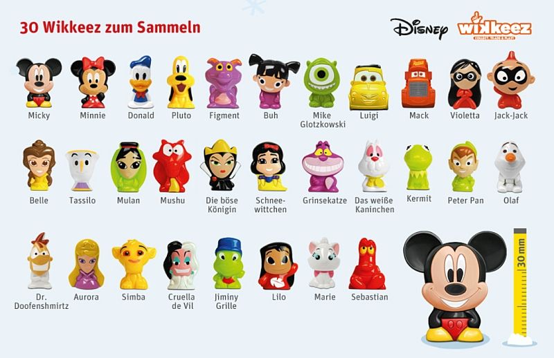 REWE 2014 Disney World Wikkeez Figuren Sammlung je 0,50 € in Königsbrunn