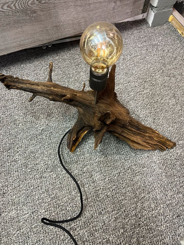 Tischlampe Wurzel Driftwood LED Filament Unikat in Oberhausen
