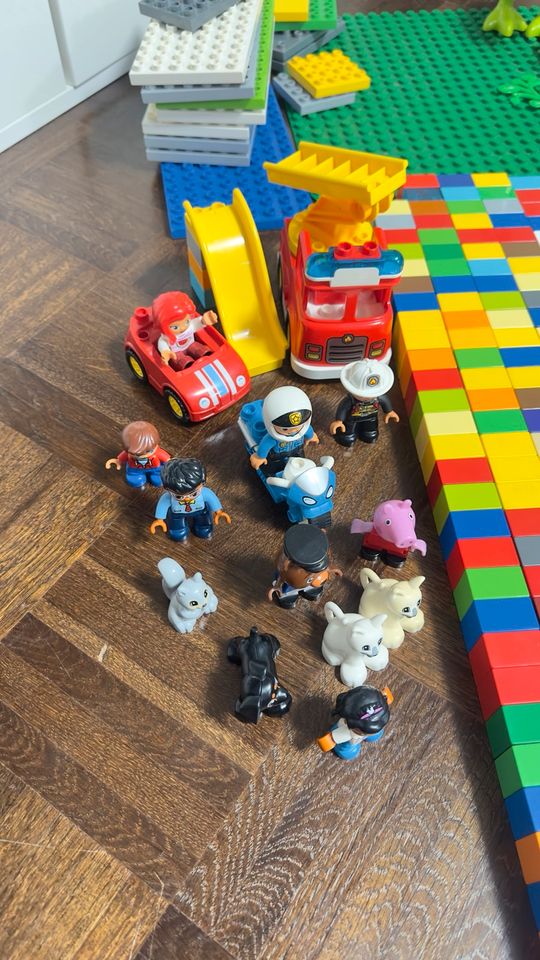 XXL Sammlung Lego Duplo Cars Polizei Feuerwehr Tiere Dinos  Paket in Erkrath