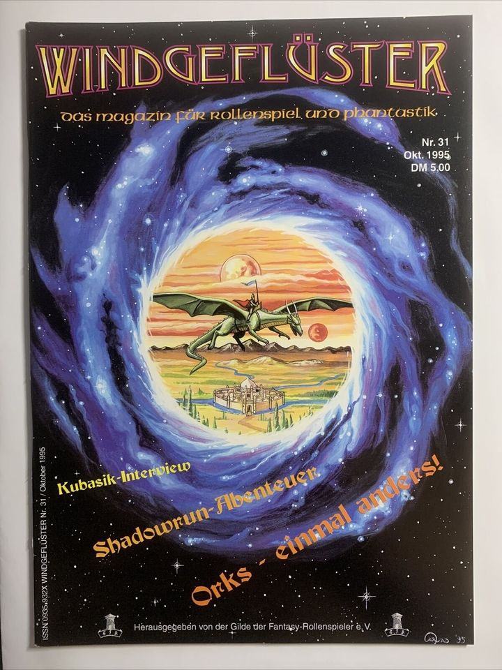 Windgeflüster Nr. 31 Oktober 1995 Shadowrun-Abenteuer Rollenspiel in Bonn