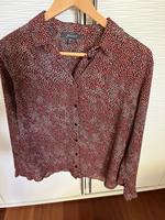 Bluse Gr 44 rot/schwarz Print gut erhalten fliessend Schleswig-Holstein - Ammersbek Vorschau