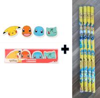 Pokemon Radiergummi 4 er Set + 4 Bleistifte Neu! Brandenburg - Potsdam Vorschau