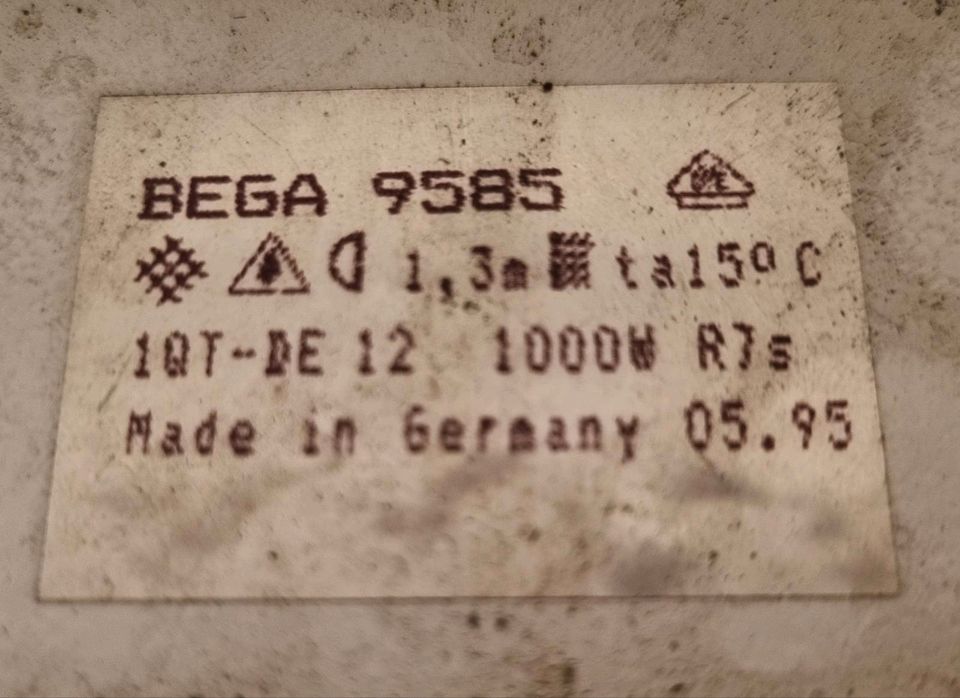 BEGA 9585 - 1000W Gebäudestrahler in St. Wendel