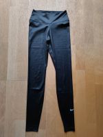 Nike Dri-Fit One High Waist Leggings glänzend schwarz neu Bayern - Thannhausen Vorschau