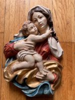 Wandbild-relief Bild Madonna Muttergottes mit Kind Holz Sendling - Obersendling Vorschau