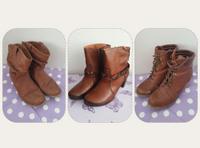 Stiefel Stiefeletten x3 NEU used getragen gebraucht cognac braun München - Au-Haidhausen Vorschau