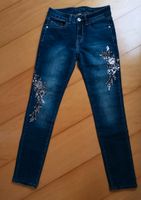 NEU - Skinny Jeans Gr XS mit Pailetten-Applikationen Rheinland-Pfalz - Neuhofen Vorschau