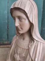 Antike Madonna Gips Büste sacre Coeur Frankreich Vintage shabby Hessen - Groß-Gerau Vorschau