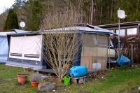 Wohnwagen auf Campingplatz Neumannshof Saale Hohenwartestausee Thüringen - Pössneck Vorschau